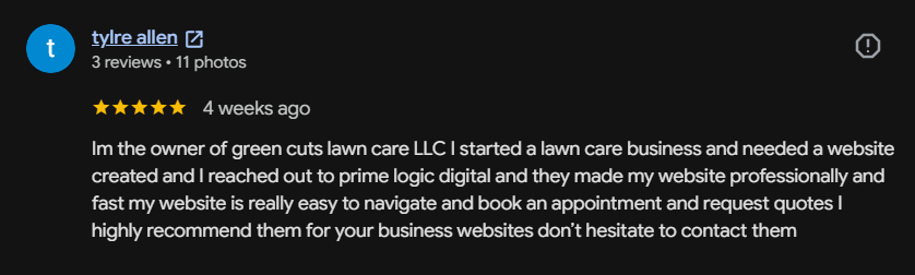 tylre allen's Google review · 4 weeks ago